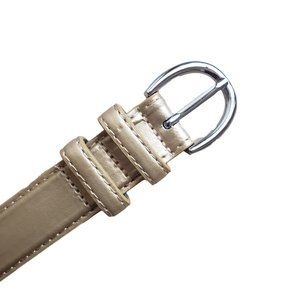 Women's Gold Genuine Leather Belts size Large 2 Pieces / 2 Belts